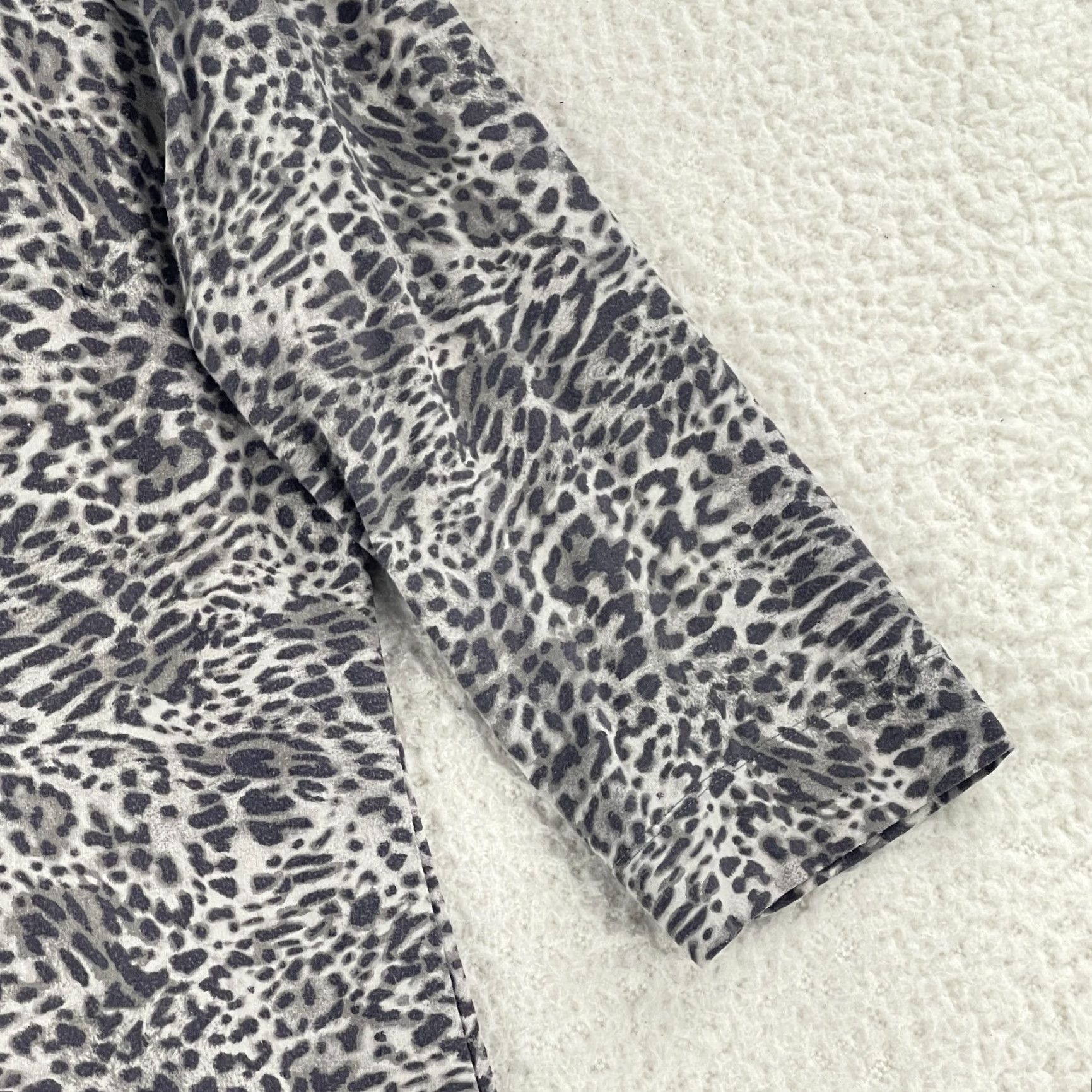 Vintage Soma Gray Animal Print Pullover Pajama Dress Womens Scoop Neck Stretch Size XXL Size XXL / US 16-18 / IT 52-54 - 3 Thumbnail