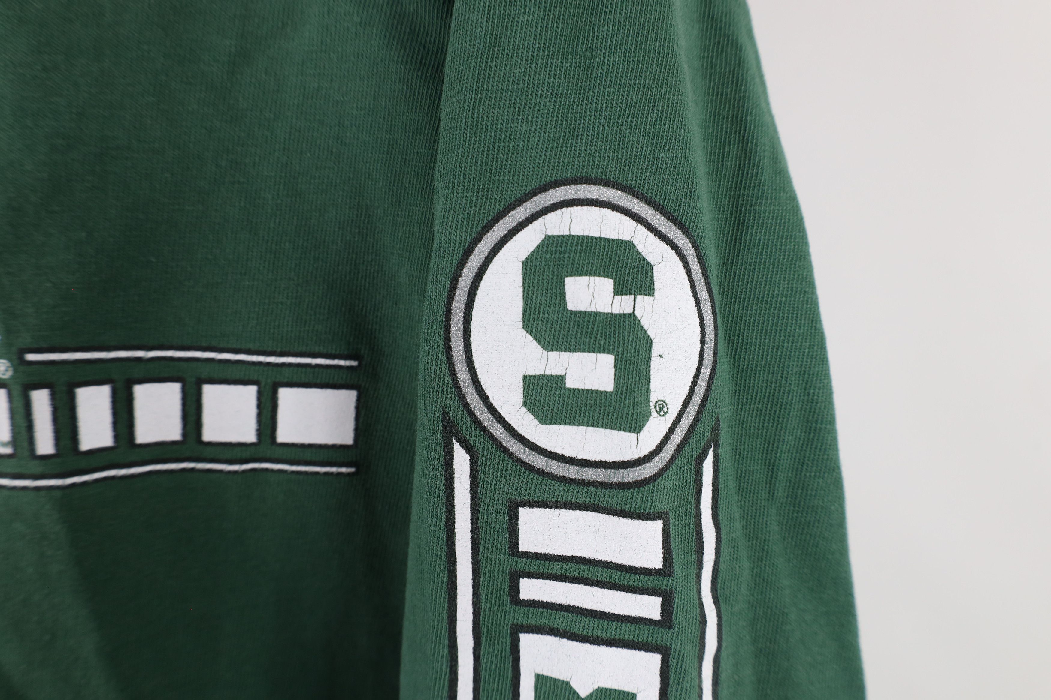 Vintage Vintage 90s Michigan State University Long Sleeve T-Shirt Size US L / EU 52-54 / 3 - 5 Thumbnail