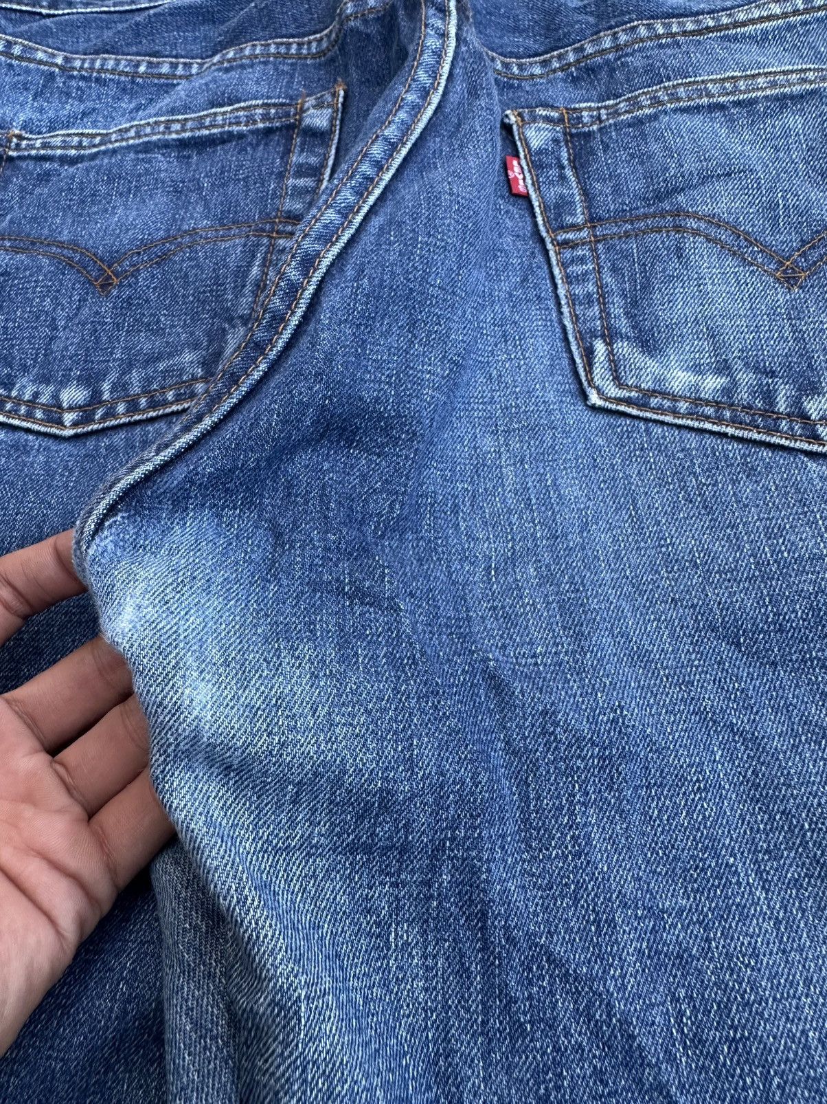 Levi's Vintage Clothing Vintage 90s Levis 502 XX Japan Big E Selvedge Jeans Denim Size US 33 - 16 Thumbnail