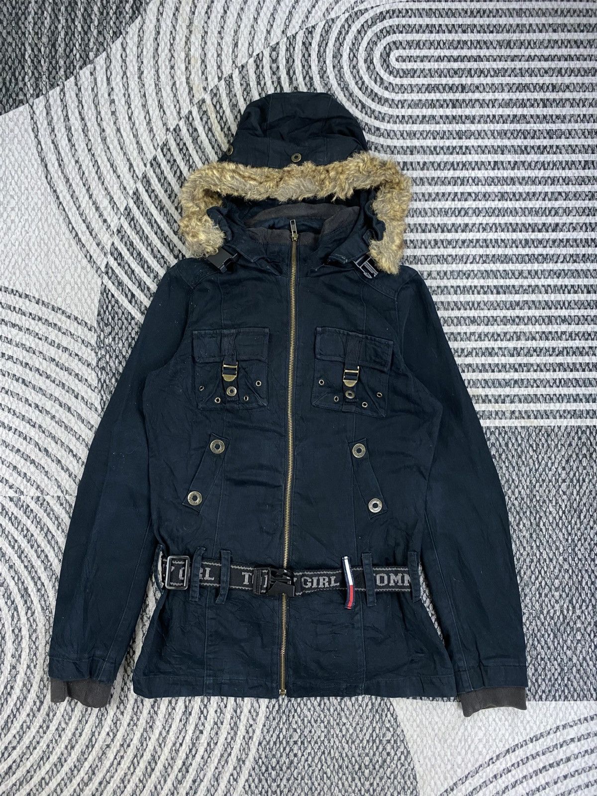 Tommy Hilfiger Vtg Tommy Hilfiger Faux Fur Multipocket With Belt Jacket Size US S / EU 44-46 / 1 - 5 Thumbnail