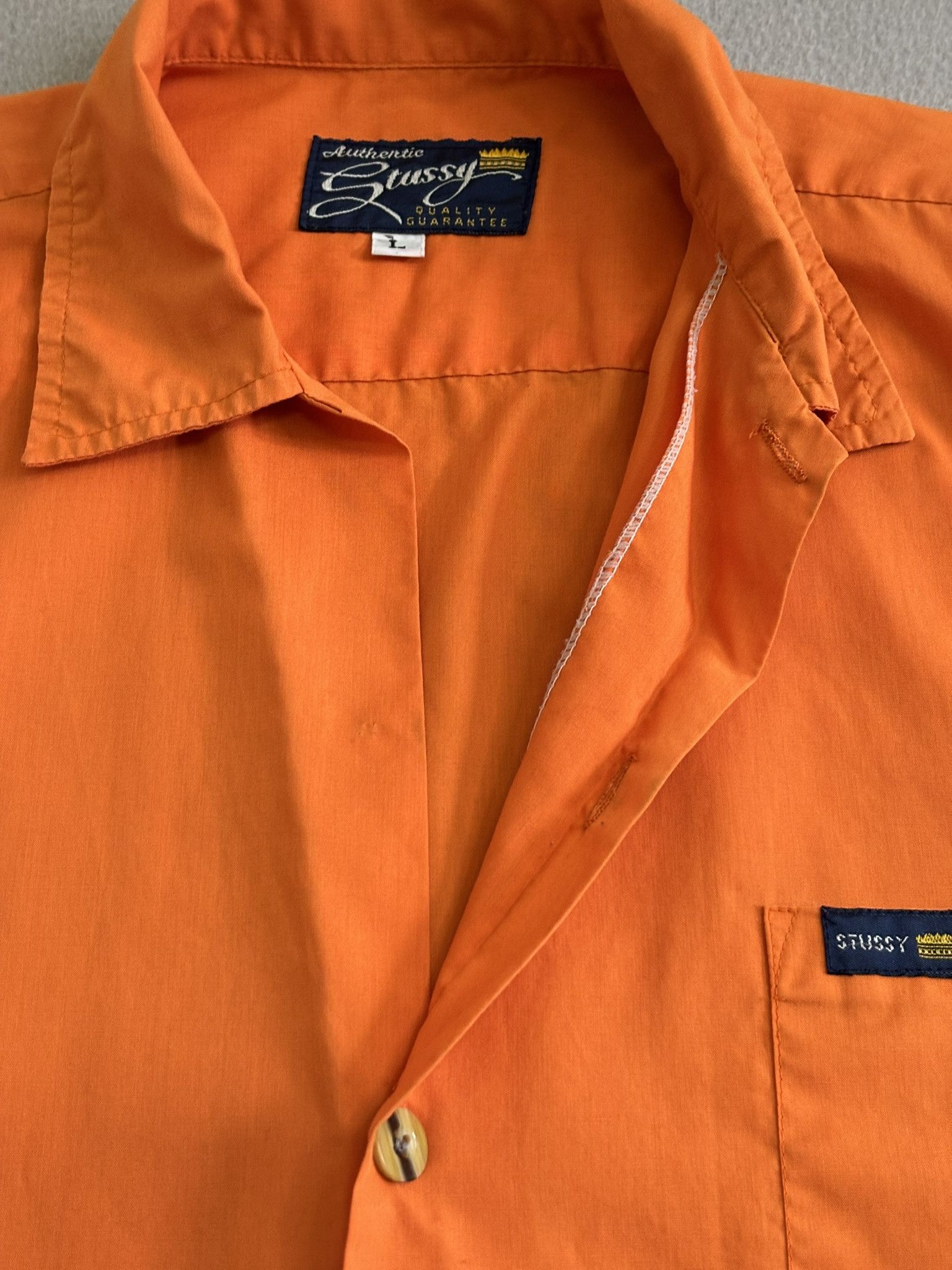 Stussy Stussy 90s shirt orange large Size US L / EU 52-54 / 3 - 15 Thumbnail