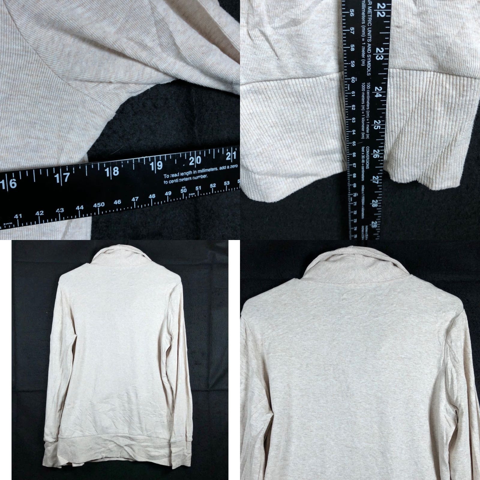 Banana Republic Banana Republic Womens Sweater Henley V Neck Oatmeal Stretch Medium Pullover Casual Workwear Size M / US 6-8 / IT 42-44 - 8 Thumbnail