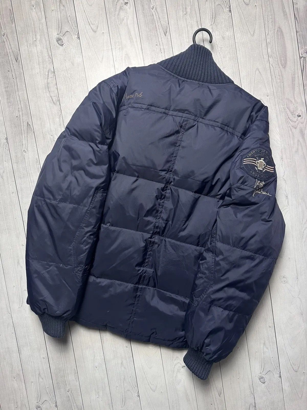 Vintage La Martina polo jacket down bomber logo L/XL