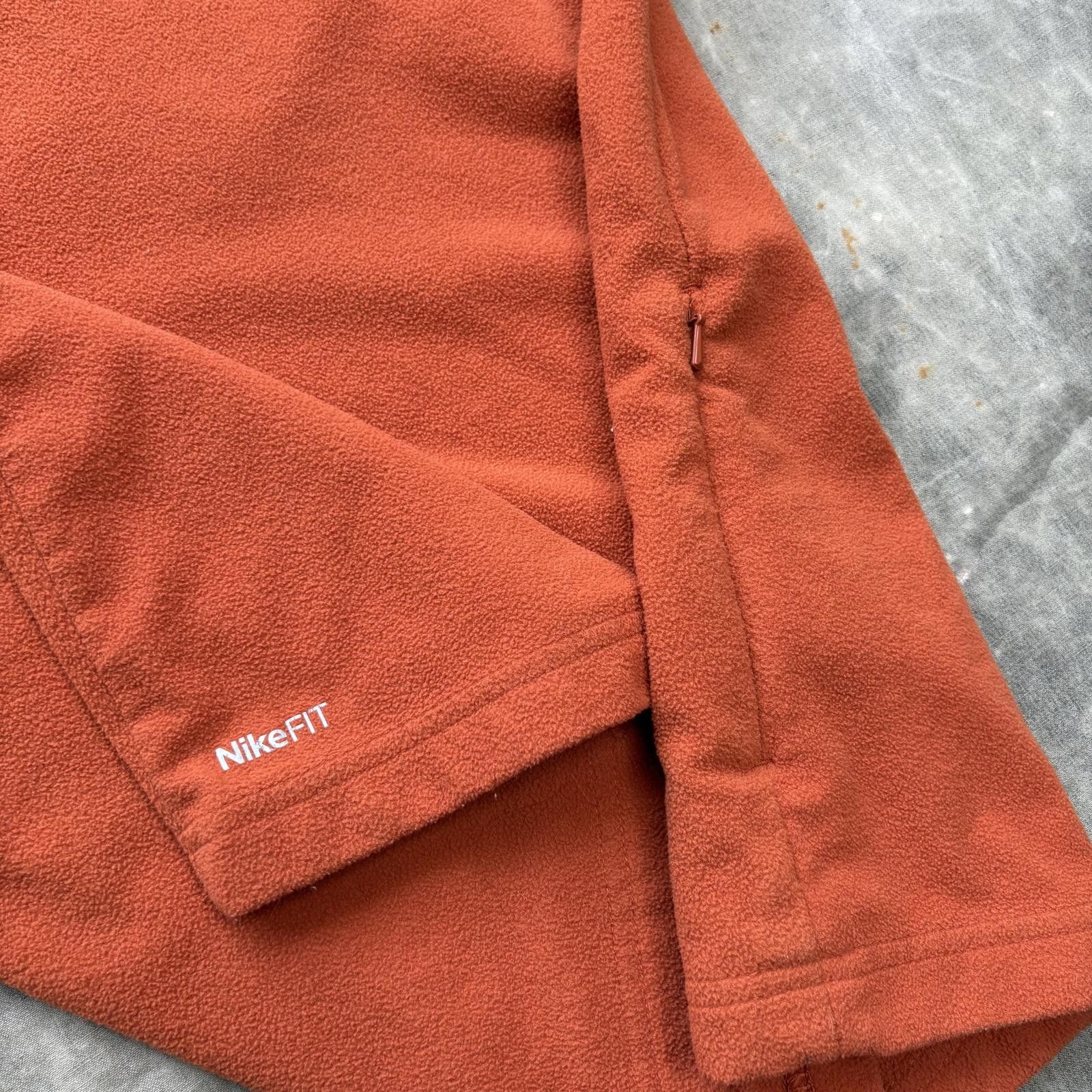 Nike Vintage Y2K Orange Nike Fleece Quarter Zip Grunge Sweatshirt Size US XL / EU 56 / 4 - 5 Thumbnail