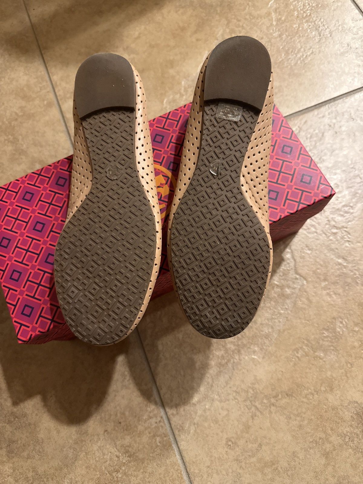 Tory Burch Tory Burch Perforated Reva Ballet Flat Size US 7 / IT 37 - 3 Thumbnail