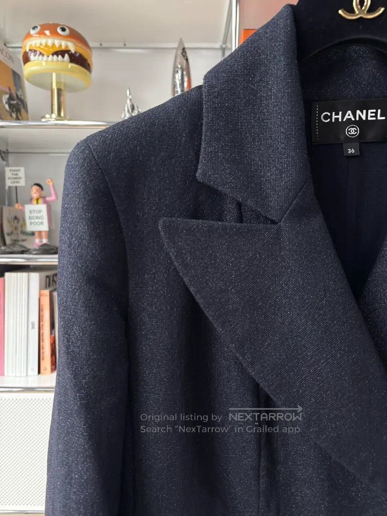 Chanel Chanel Cruise series catwalk black double-breasted glitter Size XS / US 0-2 / IT 36-38 - 2 Thumbnail