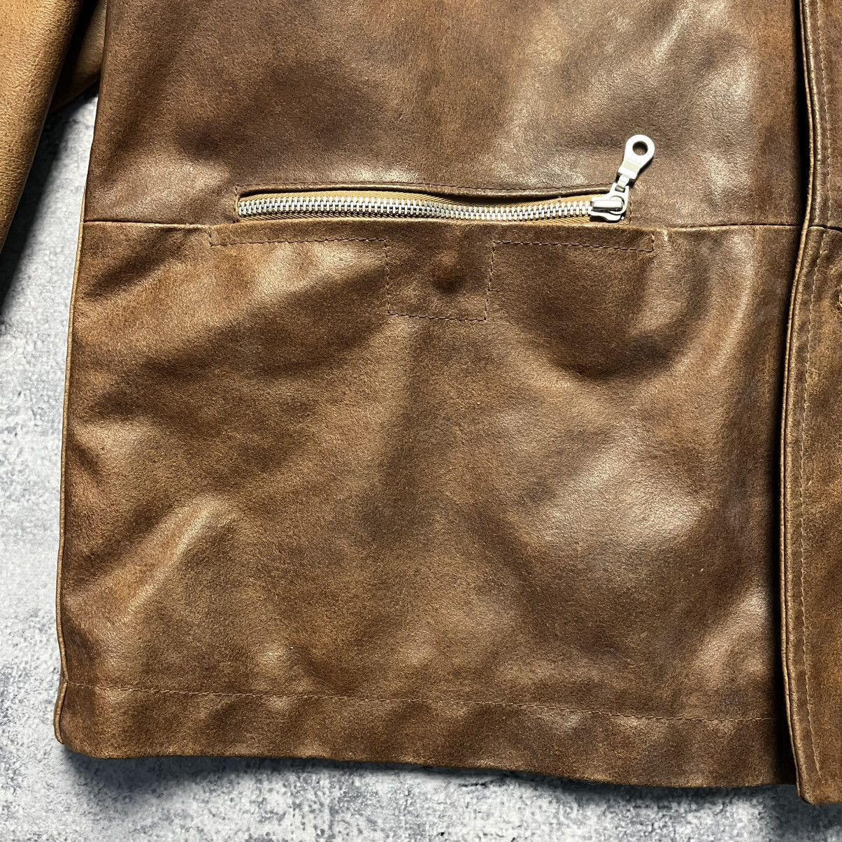 Genuine Leather Vintage Vera Pelle Leather Jacket Italian Y2K Size US XXL / EU 58 / 5 - 7 Thumbnail