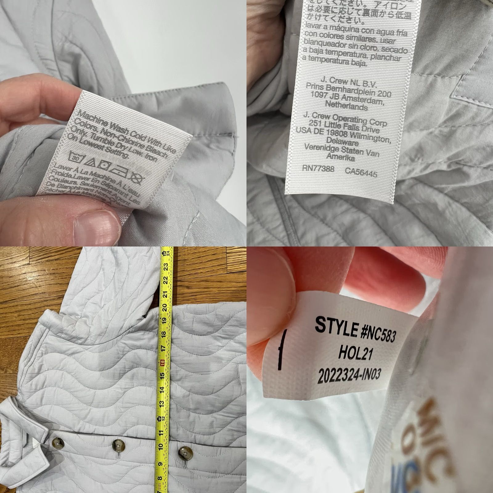 Madewell Madewell Quilted Belrose Shirt Jacket Women’s Size Small Light Gray Shirt Jacket Ladies Small Gray Quilted Belrose Madewell Size S / US 4 / IT 40 - 9 Thumbnail