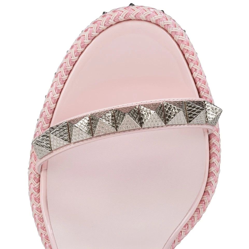 Christian Louboutin oc11z0425 Pyraclou 110 Patent Lining in Pink Size US 6 / IT 36 - 5 Thumbnail