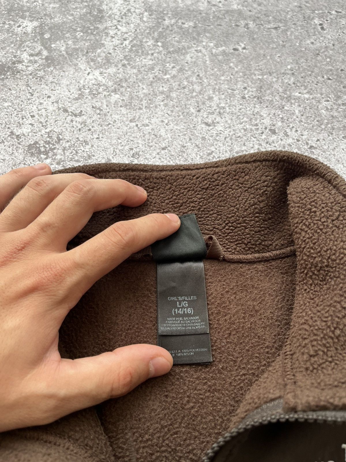 The North Face × Vintage Vintage The North Face 90s Brown Fleece Zip Sweater Jacket Size L / US 10 / IT 46 - 5 Thumbnail
