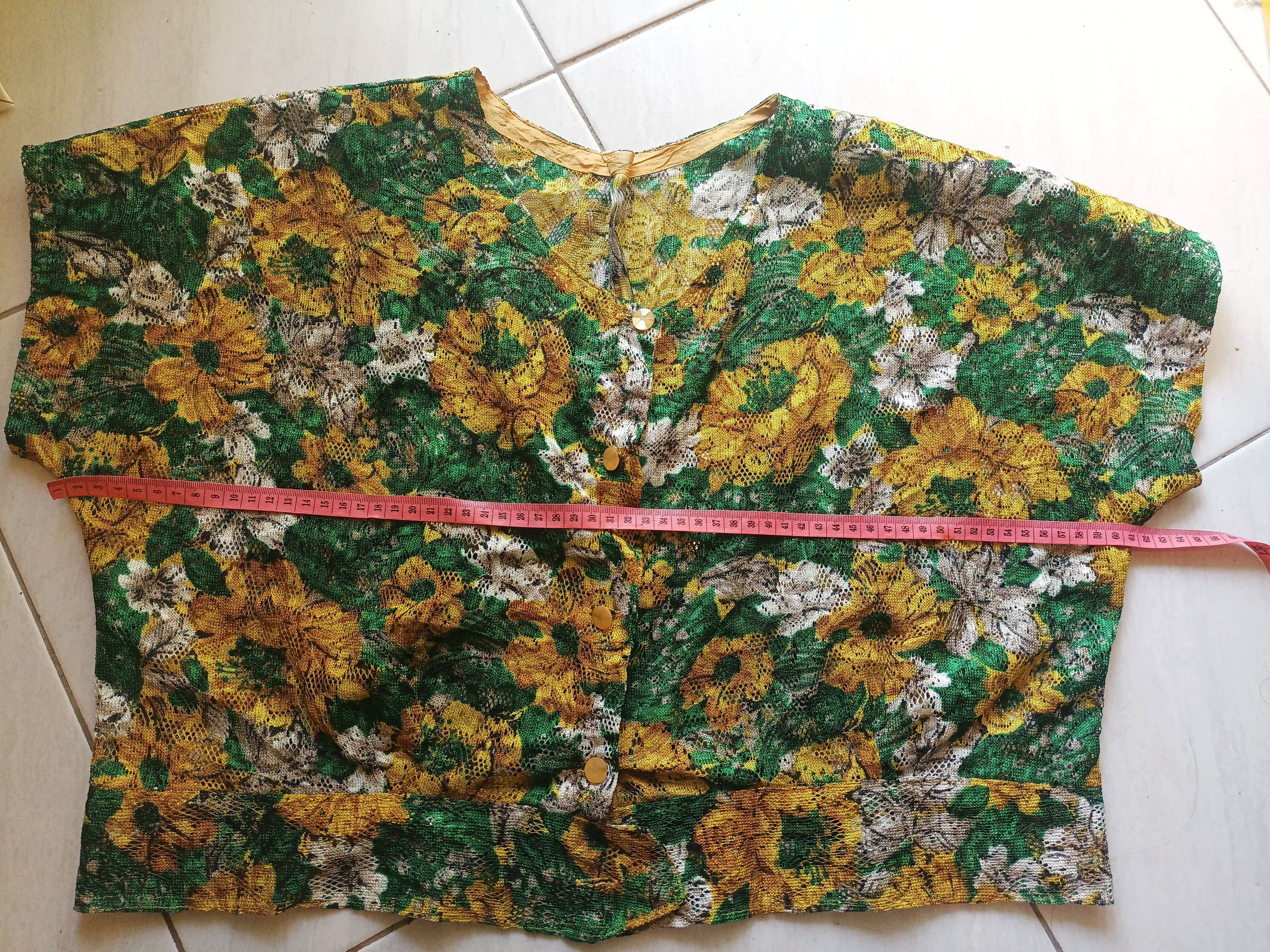 If Six Was Nine × Japanese Brand Womens Floral Lace Crop Tops Short Sleeve Size XL / US 12-14 / IT 48-50 - 7 Thumbnail