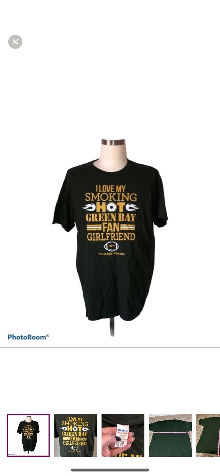 Gildan Gildan large Green Bay packer girlfriend tee Size US L / EU 52-54 / 3 - 1 Thumbnail