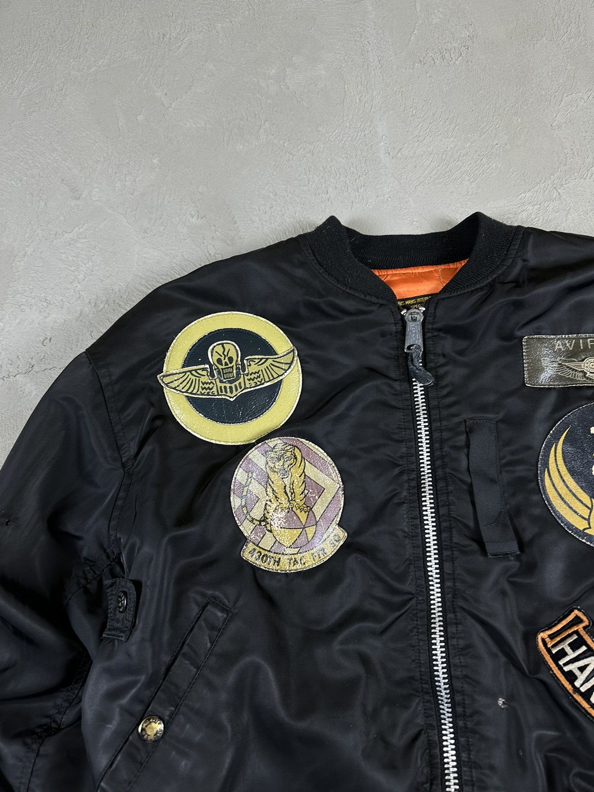 Avirex Vintage Avirex Harley Davidson MA1 Military Bomber Jacket Size US XL / EU 56 / 4 - 6 Thumbnail