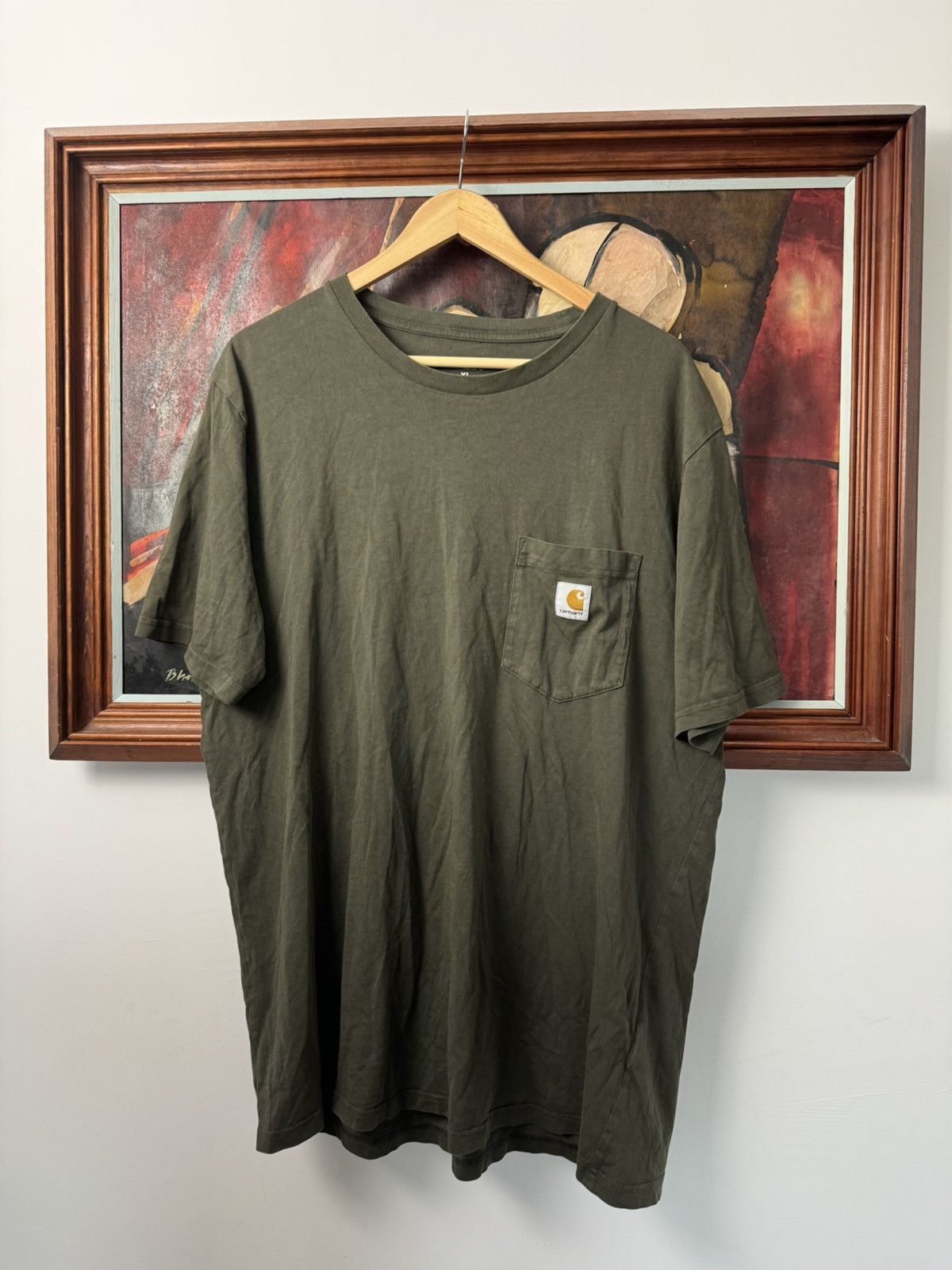 Carhartt Vintage Y2k Carhartt Classic Logo Skate Pocket Tee Workwear Size US XL / EU 56 / 4 - 1 Thumbnail