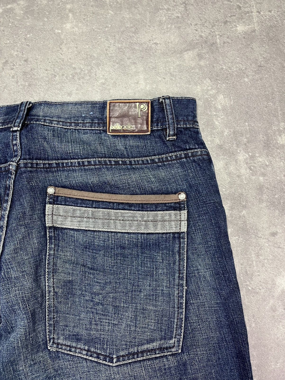 Pelle Pelle Pelle Pelle Marc Buchanan Vintage Baggy Heavy Denim Jeans 38 Size US 38 / EU 54 - 13 Thumbnail