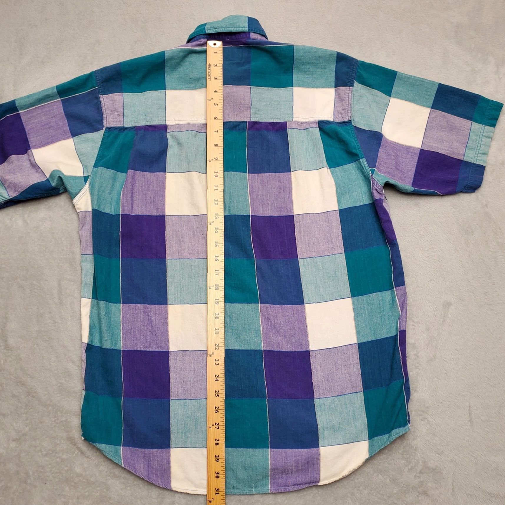 Eddie Bauer VINTAGE Eddie Bauer Shirt Men M Green Purple Buffalo Plaid Outdoor Casual Size US M / EU 48-50 / 2 - 6 Thumbnail