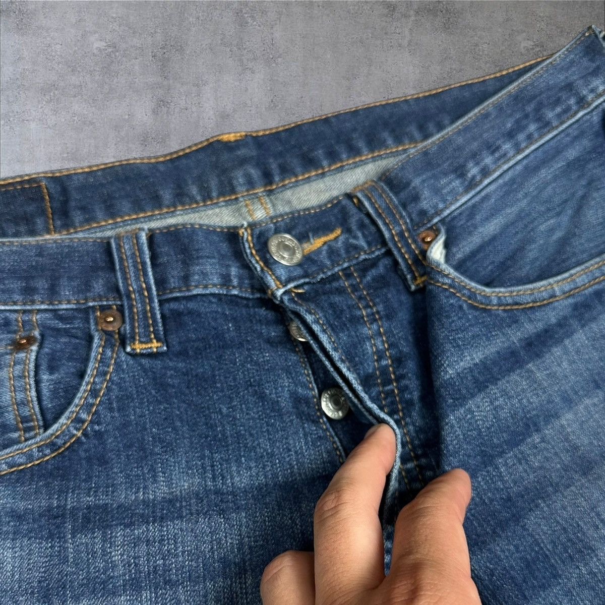 Levi's × Vintage Vintage Levi’s 501 Washed Jeans Denim Pants Navy Blue w32 Size US 32 / EU 48 - 6 Thumbnail