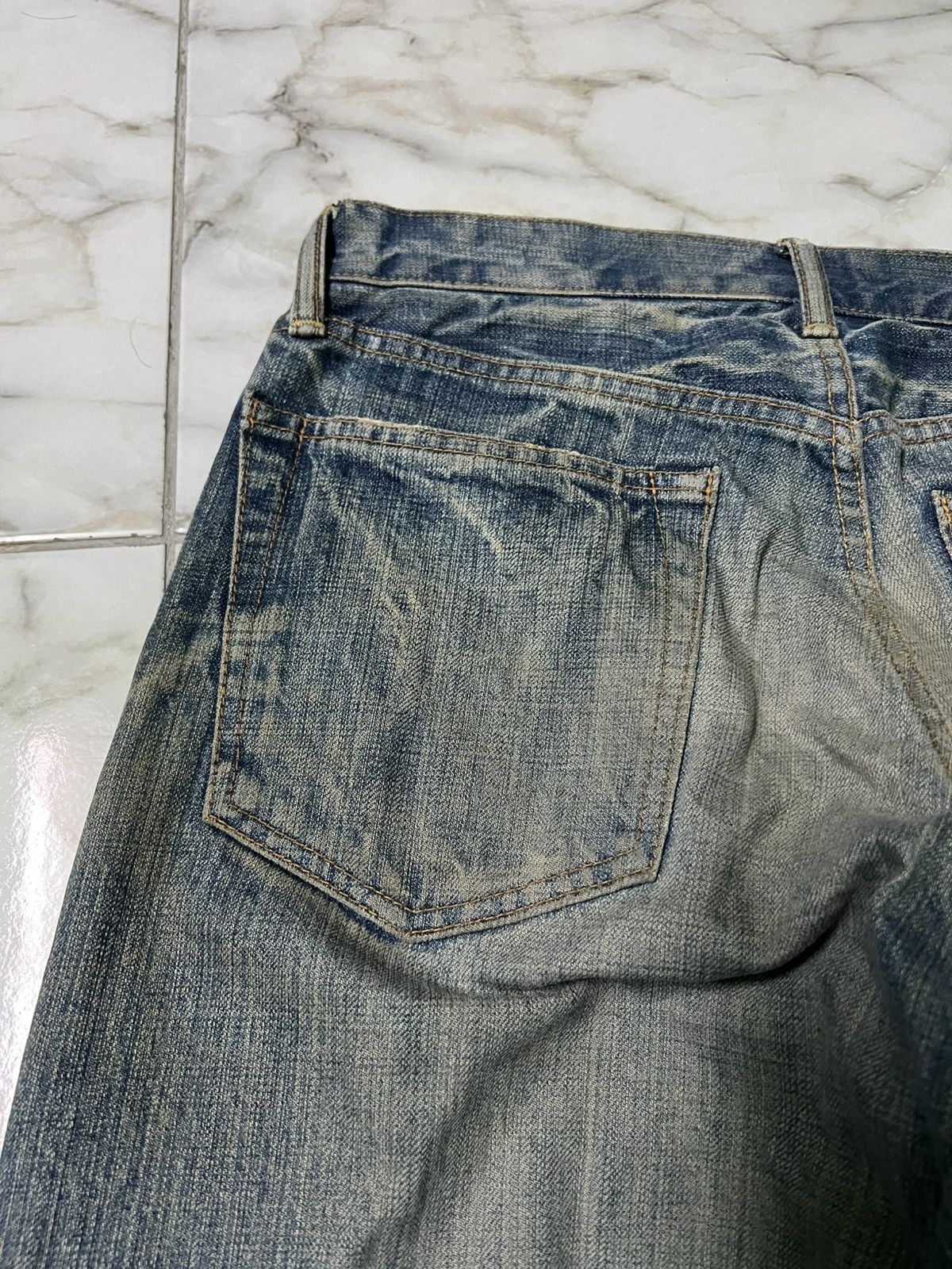 Eternal × If Six Was Nine × Le Grande Bleu (L.G.B.) 💥Vintage 90’s💥Eternal Mud Wash Distress Jeans Size US 30 / EU 46 - 18 Thumbnail