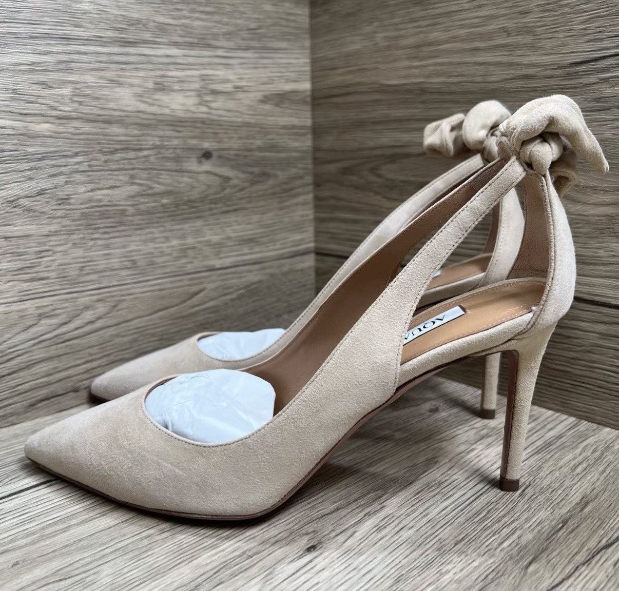 Aquazzura Aquazzura Nude High Heels J41 Size US 6 / IT 36 - 1 Thumbnail