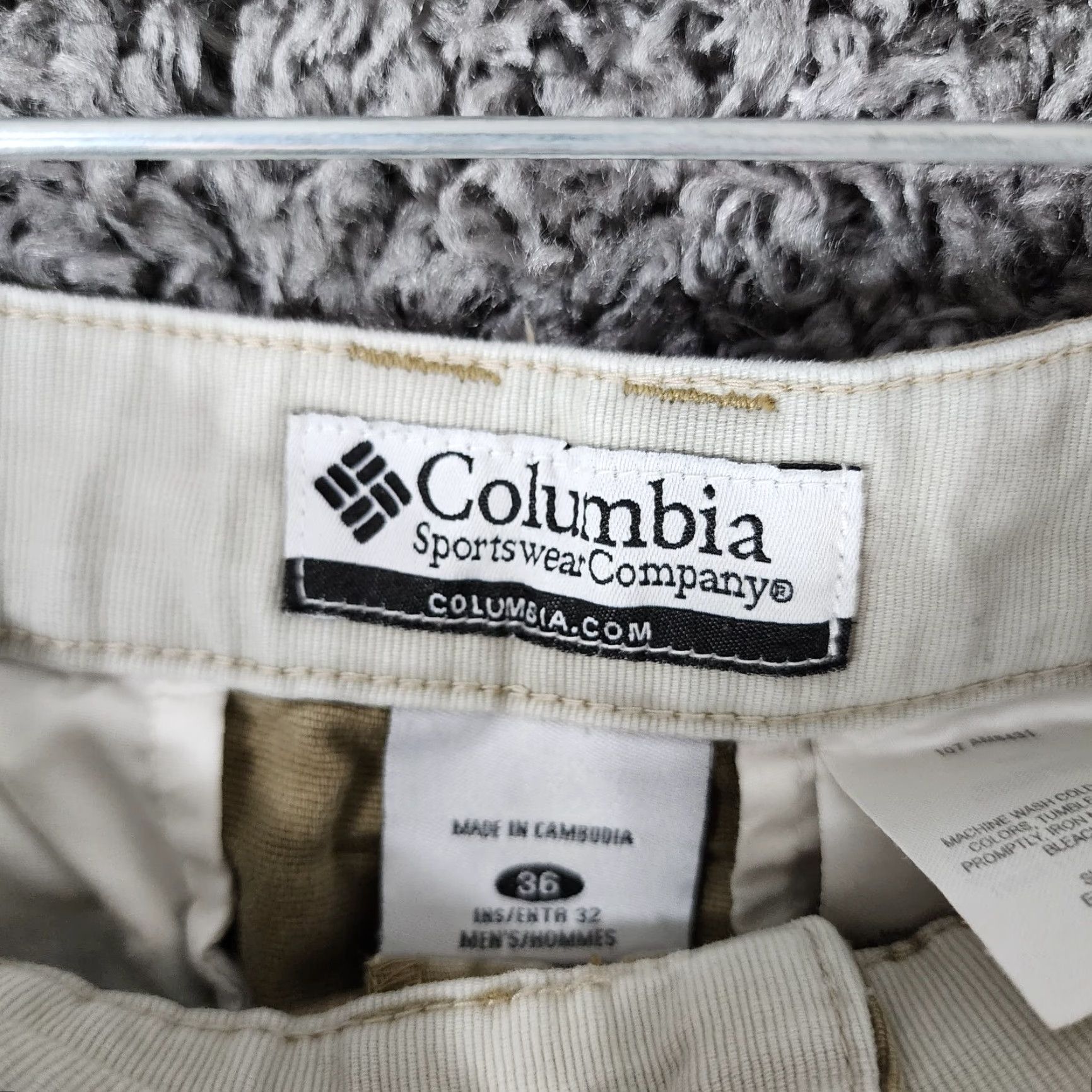 Vintage Columbia Mens Carpenter Pants Size 34x31 Beige Straight Size US 34 / EU 50 - 5 Thumbnail