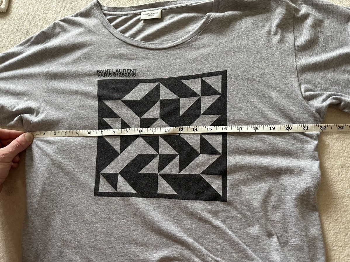 Saint Laurent Paris FW15 Saint Laurent runway show grey t shirt XL Hedi Slimane Size US XL / EU 56 / 4 - 5 Thumbnail