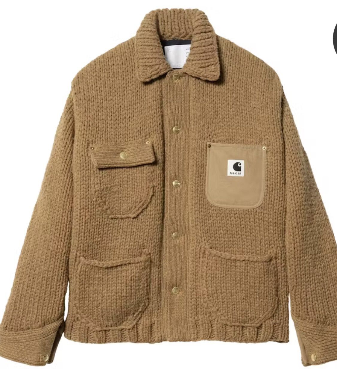 Carhartt × Sacai Carhartt WIP x Sacai Michigan Knit Jacket Size US S / EU 44-46 / 1 - 1 Thumbnail