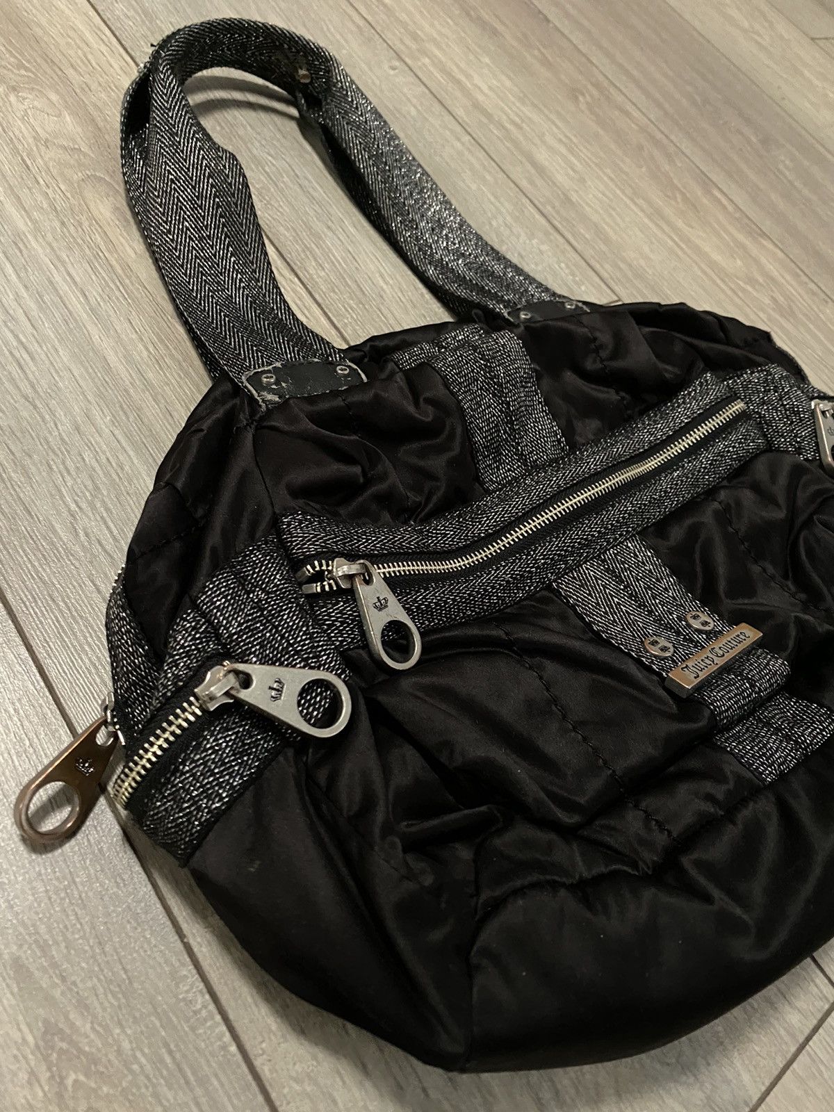 Juicy Couture Vintage Juice Couture Bag Glitter Over Night Black Y2K Size ONE SIZE - 2 Thumbnail