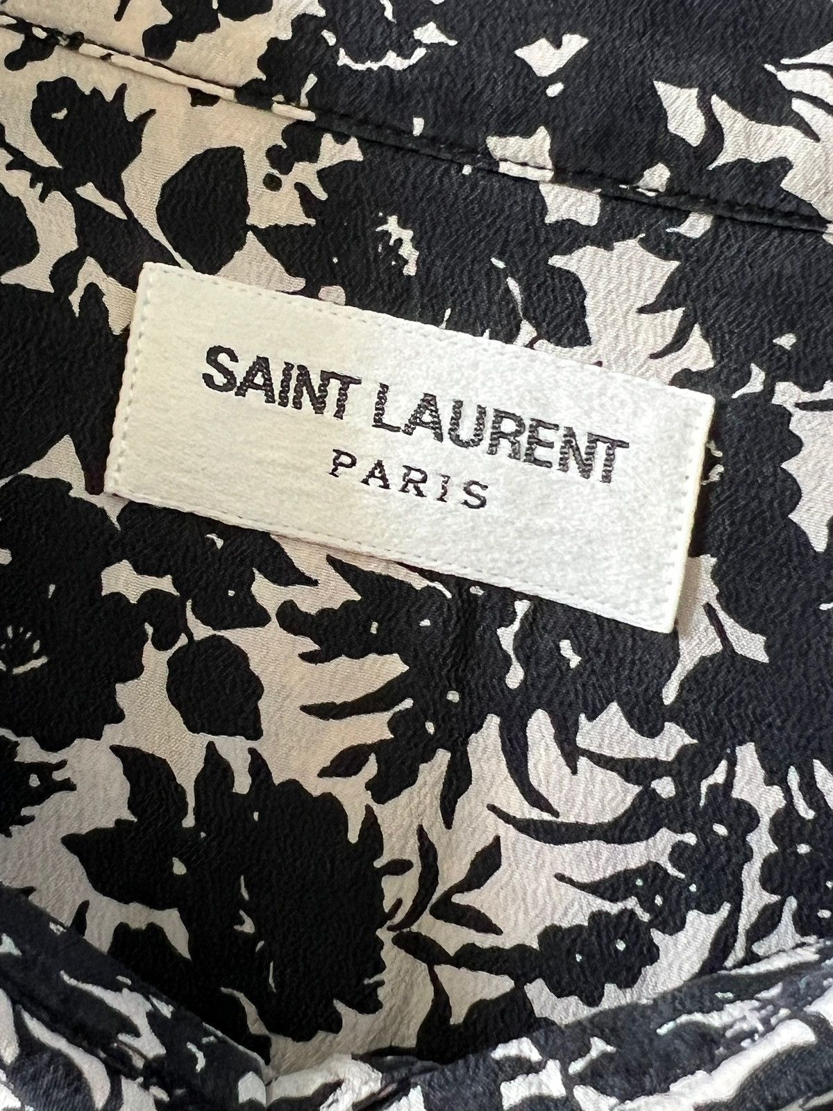 Hedi Slimane × Saint Laurent Paris Saint Laurent Paris Silk Floral Button Shirt Size US S / EU 44-46 / 1 - 14 Thumbnail