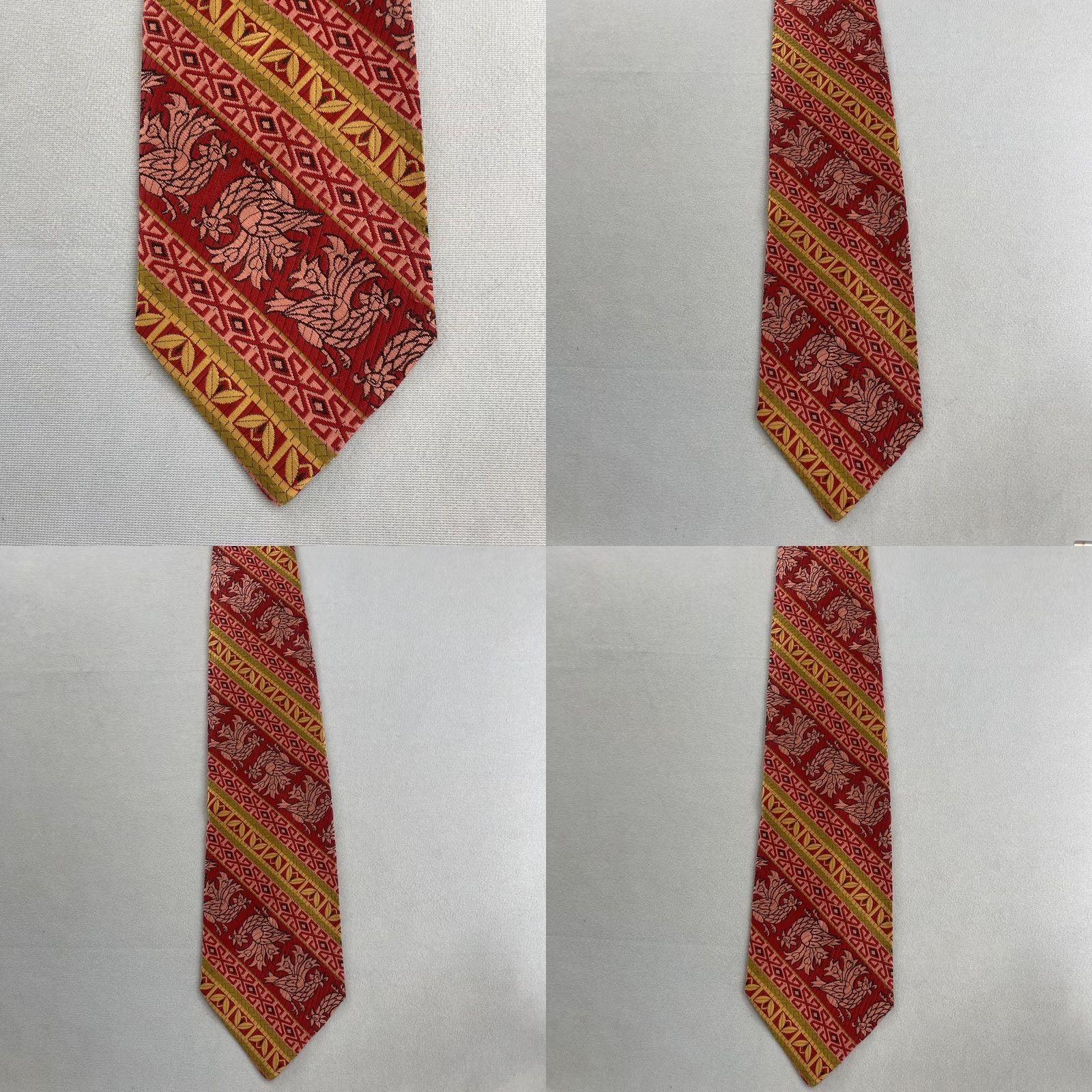 Vintage Vtg Wide Necktie 4.3x58" Kipper Tie Handmade Jacquard Rooster Rockabilly Woven Capsule Tie Size ONE SIZE - 9 Thumbnail