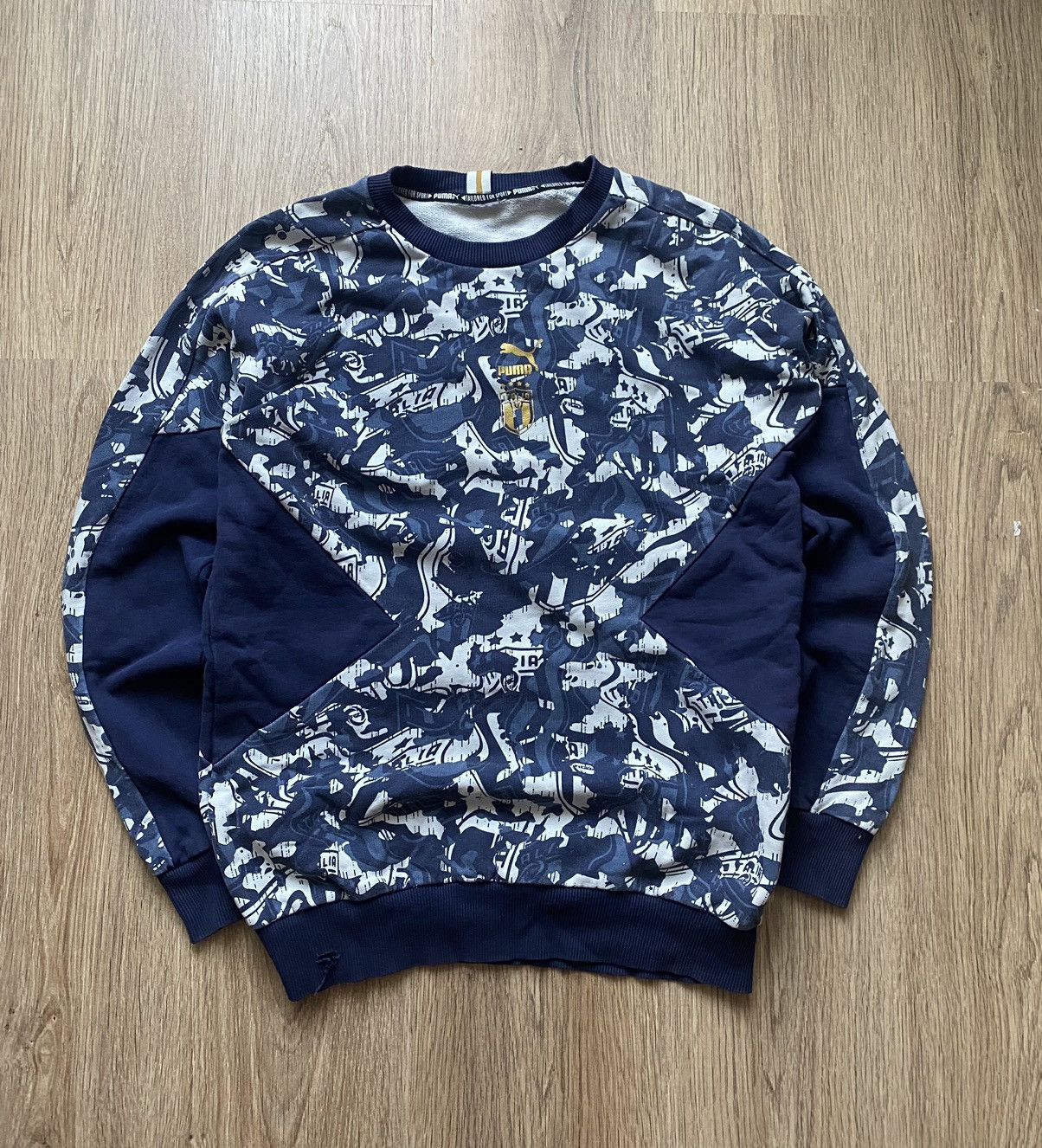 Puma × Vintage 🚨🚨VINTAGE Puma Italy Big Logo Nylon Sweatshirt 🚨🚨 Size US S / EU 44-46 / 1 - 1 Thumbnail