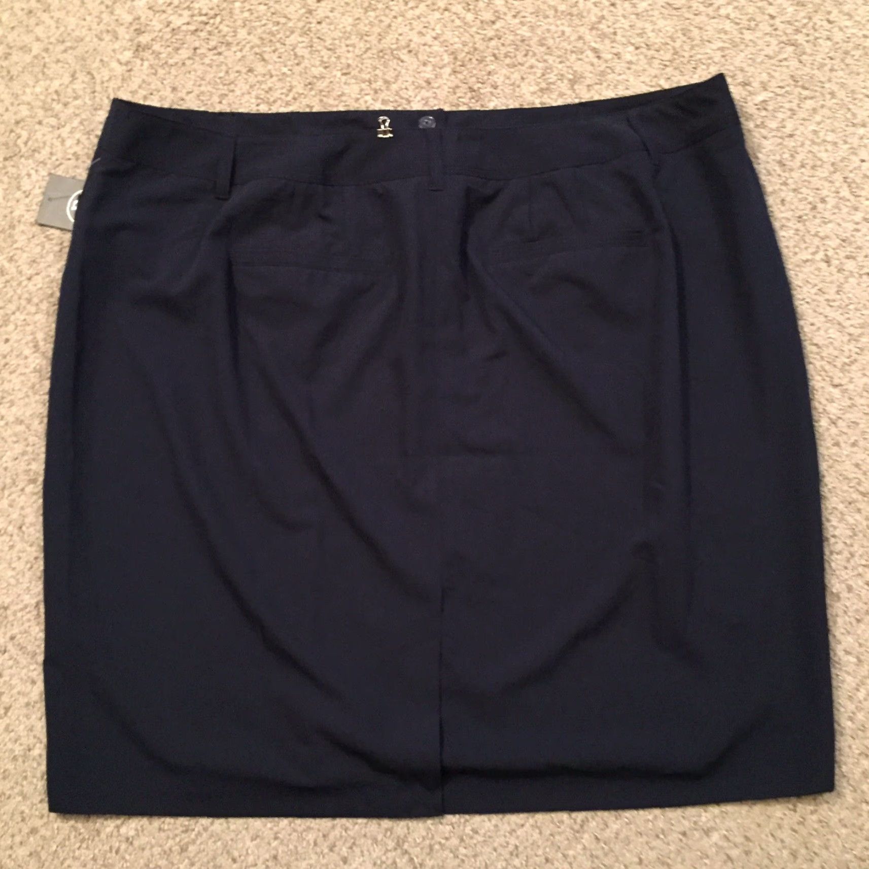 WYTHE Ryan Wythe Skirt Women 24W Knee Length Blue Unlined Pockets Pencil New Plus Size Size 42" / US 20 - 6 Thumbnail
