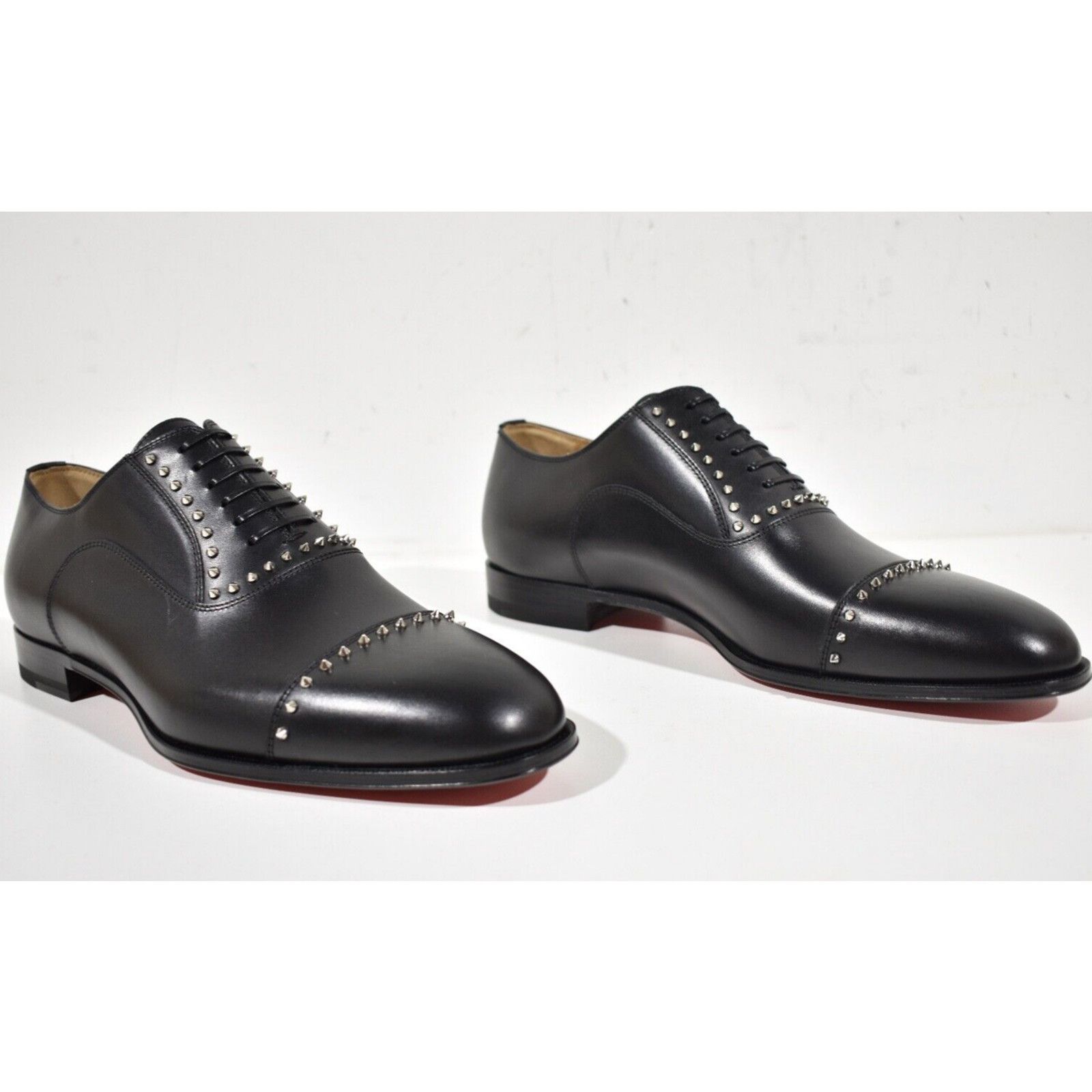 Christian Louboutin Christian Louboutin Leather Spike Oxford Dress Loafer 40 7 Size US 7 / EU 40 - 4 Thumbnail