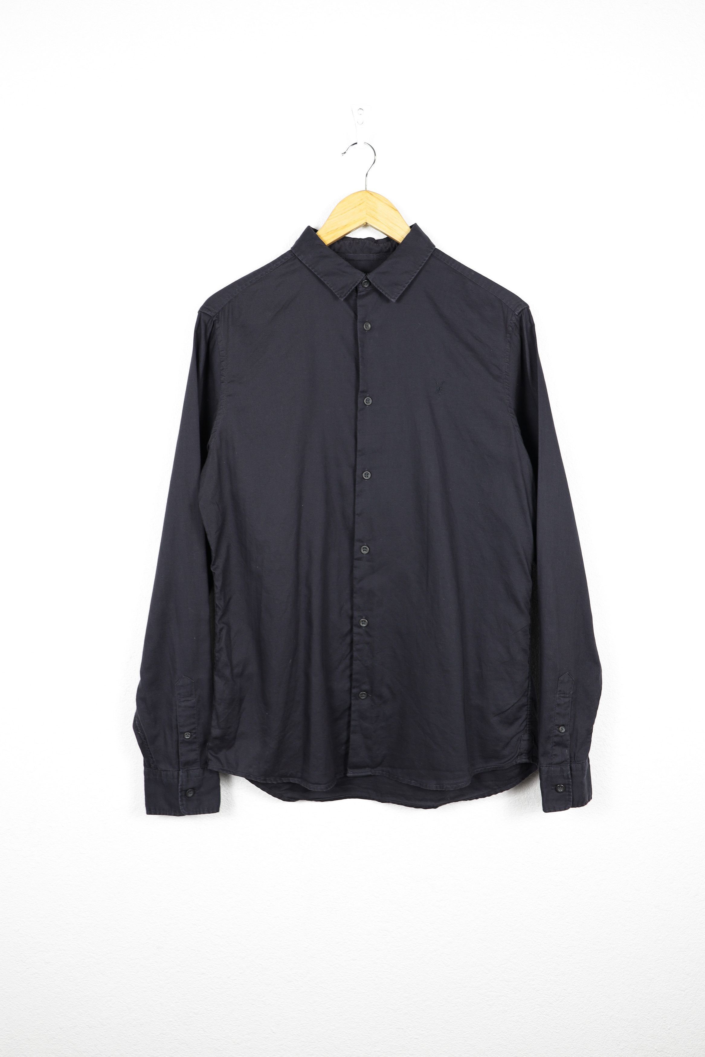 Allsaints Bixby Logo Black Shirt Small