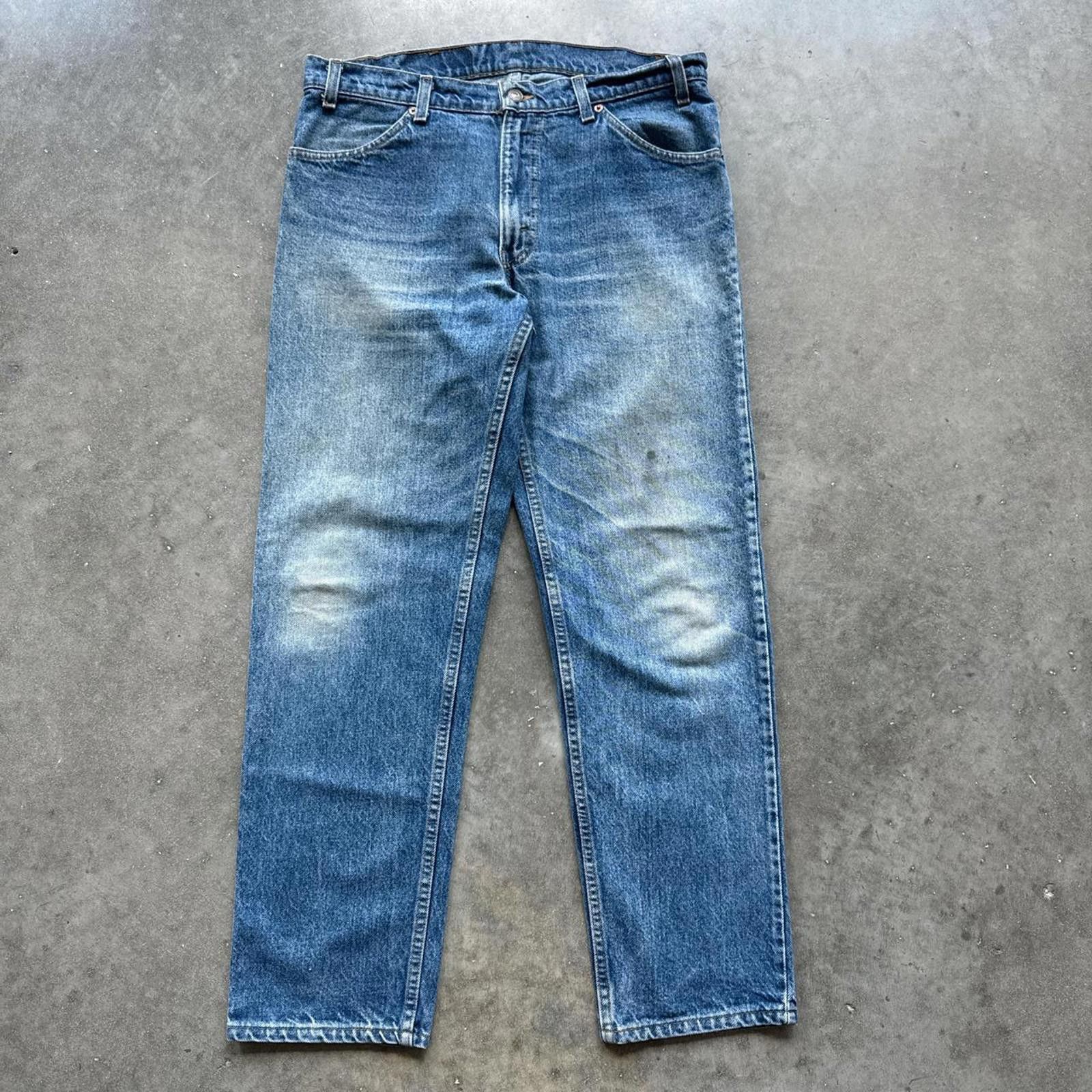 Levi's Levi's 506 Orange Tab 90's Blue Faded Jeans With Wallet Mark Size US 34 / EU 50 - 1 Thumbnail