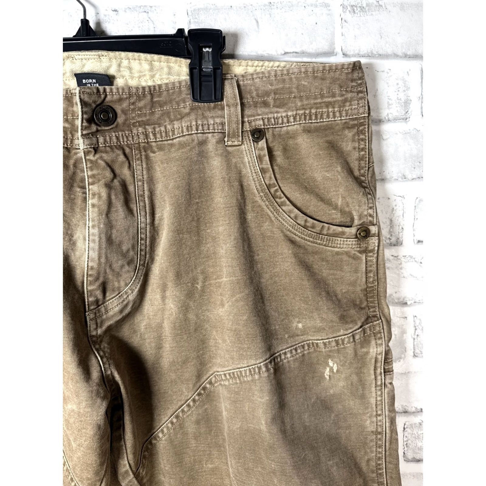 Doublet Kuhl The Law Mens 40x29 Brown Patina Dye Double Knee Outdoor Hiking Pants Size US 40 / EU 56 - 3 Thumbnail