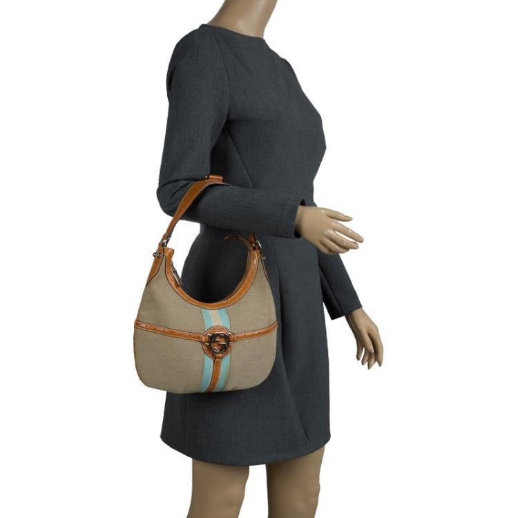 Gucci Authentic Gucci Reins Interlocking GG Logo Vintage Web Hobo Size ONE SIZE - 14 Thumbnail