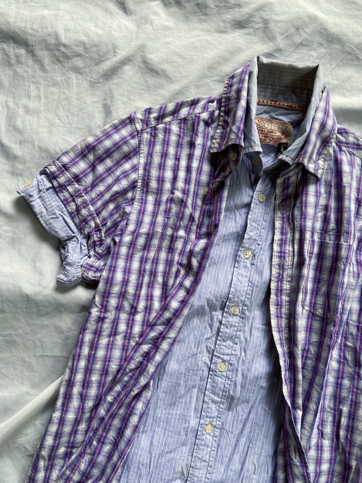 Beauty Beast SCOTCH & SODA DOUBLE LAYER BUTTON UP SHIRT Size US M / EU 48-50 / 2 - 3 Thumbnail