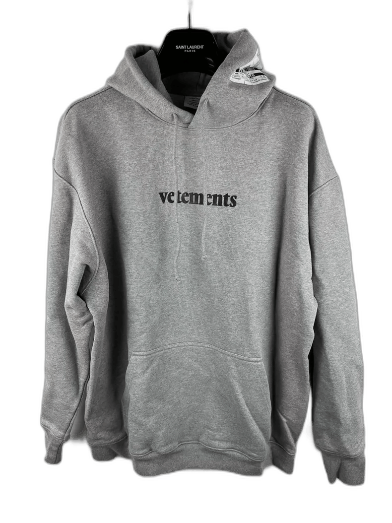 Vetements vetements classic gray hoodie with logo Size US M / EU 48-50 / 2 - 1 Thumbnail