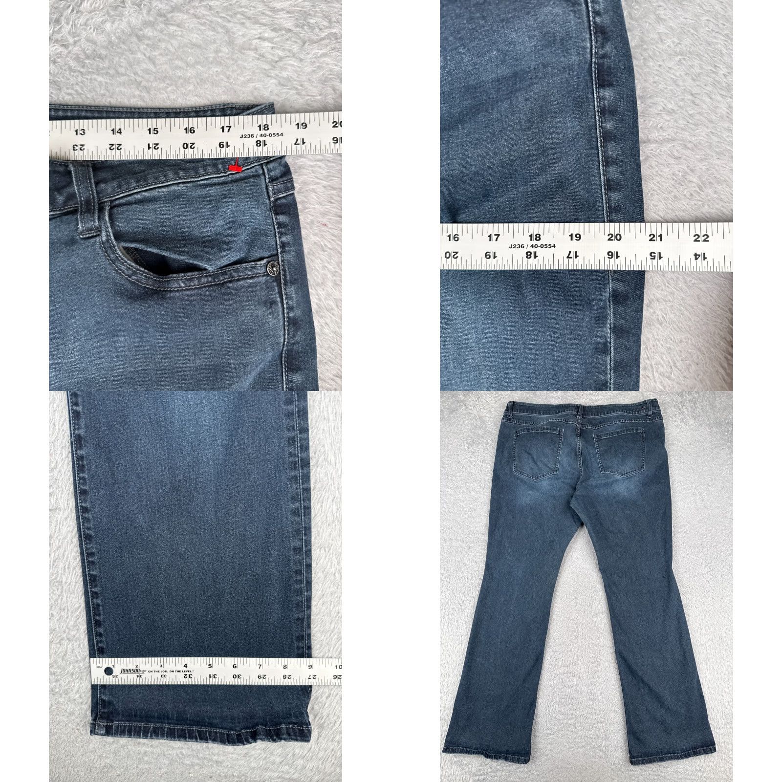 Vintage Cabi Jeans Women 16 Blue Denim Bootcut Regular 36x31 Cotton Blend 5-Pocket Design Medium Wash Stretch Jeans Mens? Size 38" / US 16 / IT 52 - 9 Thumbnail