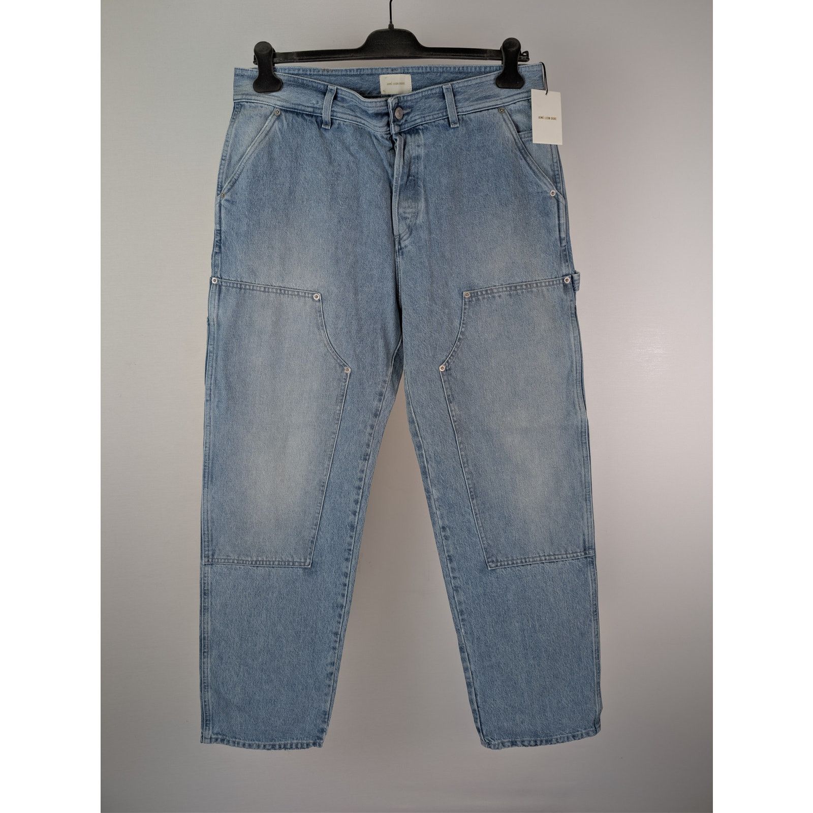 Aime Leon Dore o1rshd1 Carpenter Pant Denim Jeans in Light Wash Blue Size US 36 / EU 52 - 2 Thumbnail
