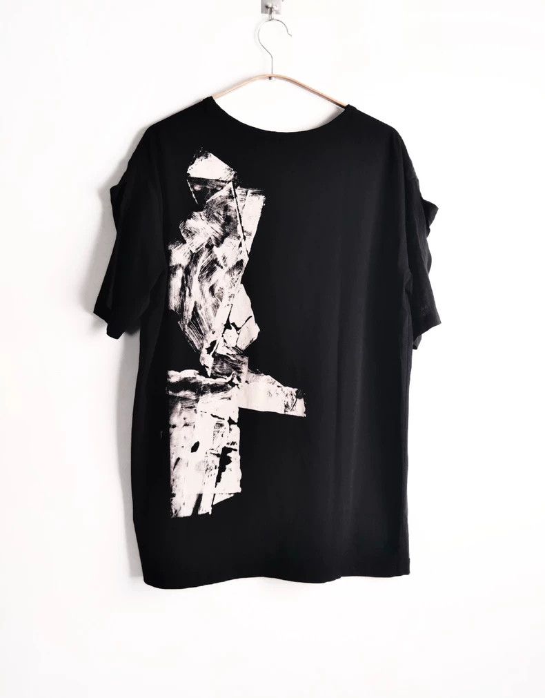 Yohji Yamamoto Yohji Yamamoto Shadow Discharging Short Sleeve Shirt 2505-N Size US M / EU 48-50 / 2 - 1 Thumbnail