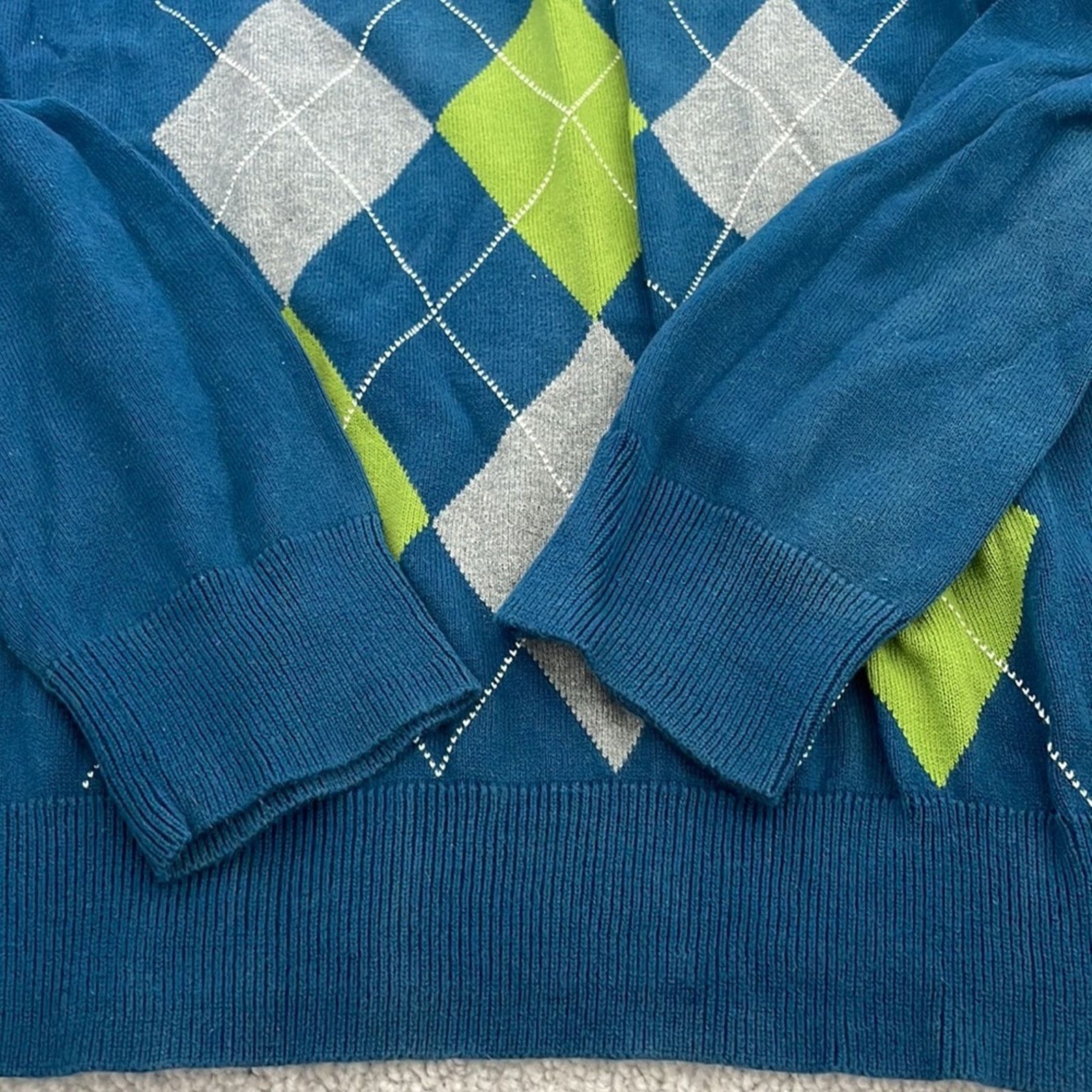 Old Navy Old Navy Argyle Cotton Sweater Size US S / EU 44-46 / 1 - 5 Thumbnail