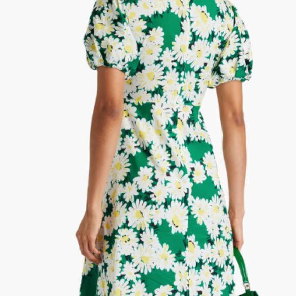 Diane von Furstenberg Majorie twisted floral print cotton poplin midi dress Size L / US 10 / IT 46 - 3 Thumbnail