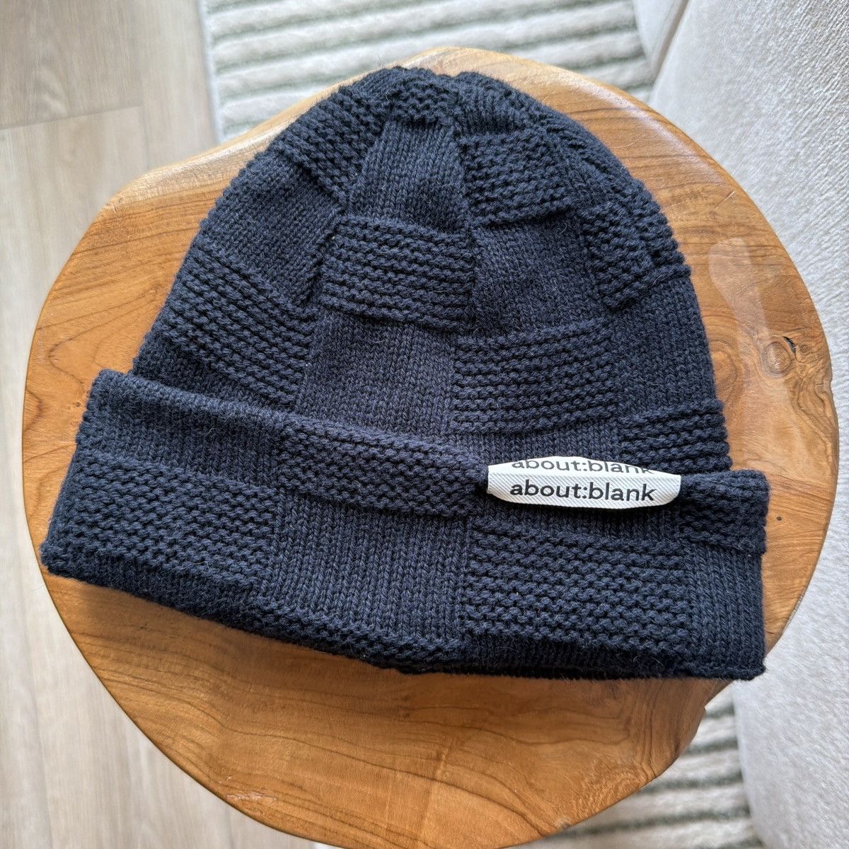 About:Blank About:Blank checkered knit beanie Size ONE SIZE - 1 Thumbnail