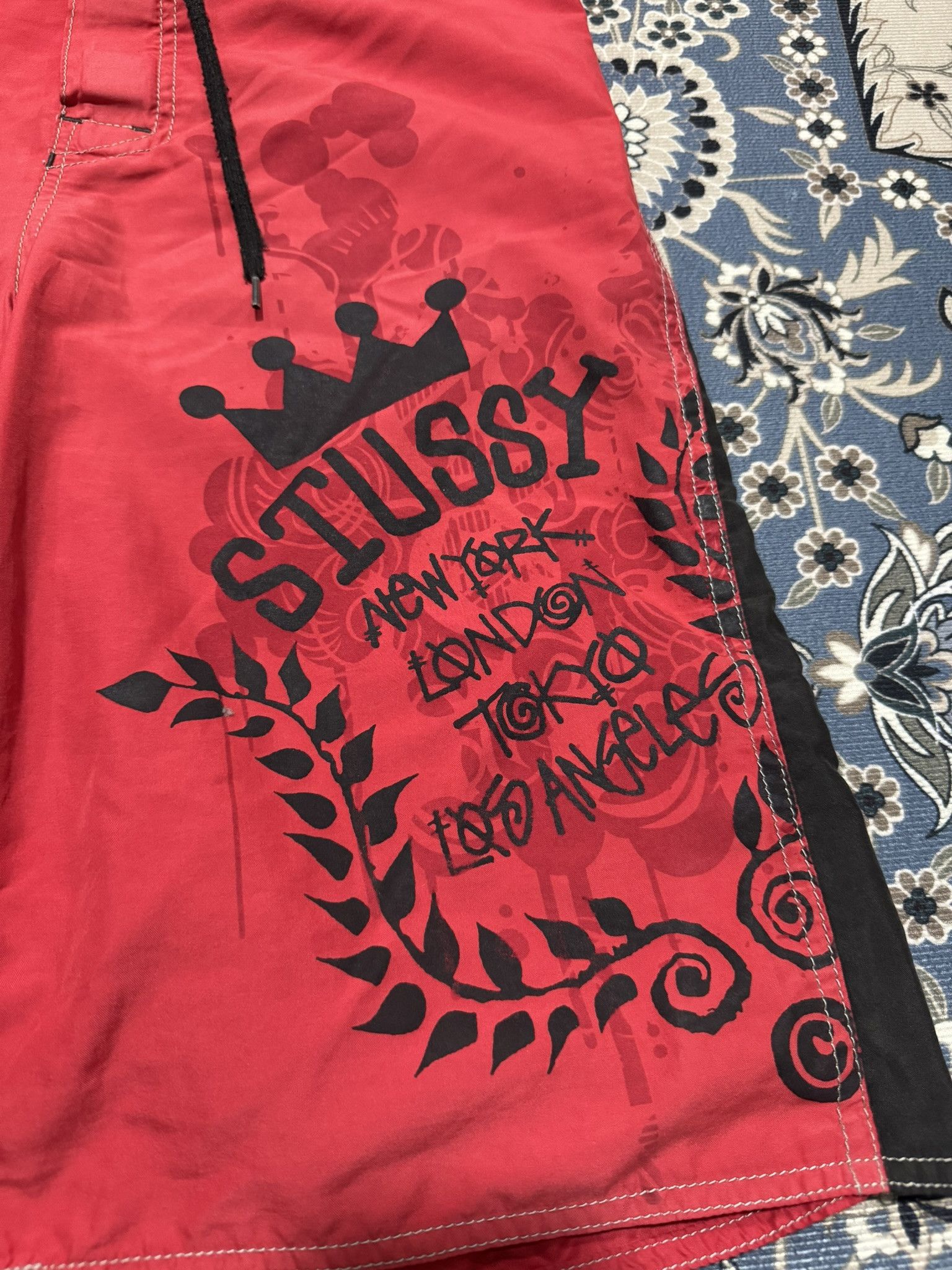 Menace × Stussy Vintage Stussy Surf Skate Trunk Pants Sundek Size US 34 / EU 50 - 3 Thumbnail