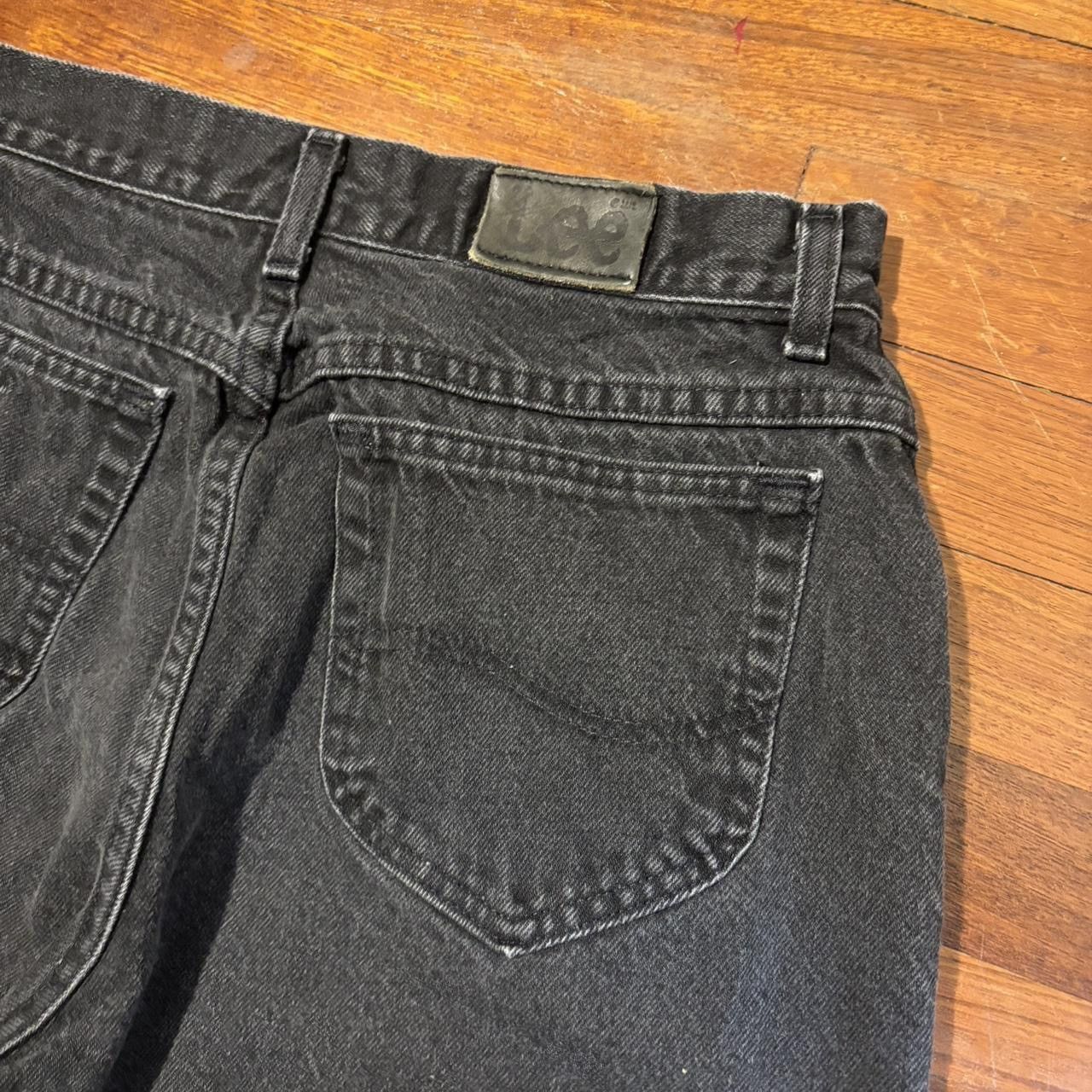 Lee Vintage Black Lee Riders Relaxed Tapered Denim Jeans Size US 30 / EU 46 - 3 Thumbnail