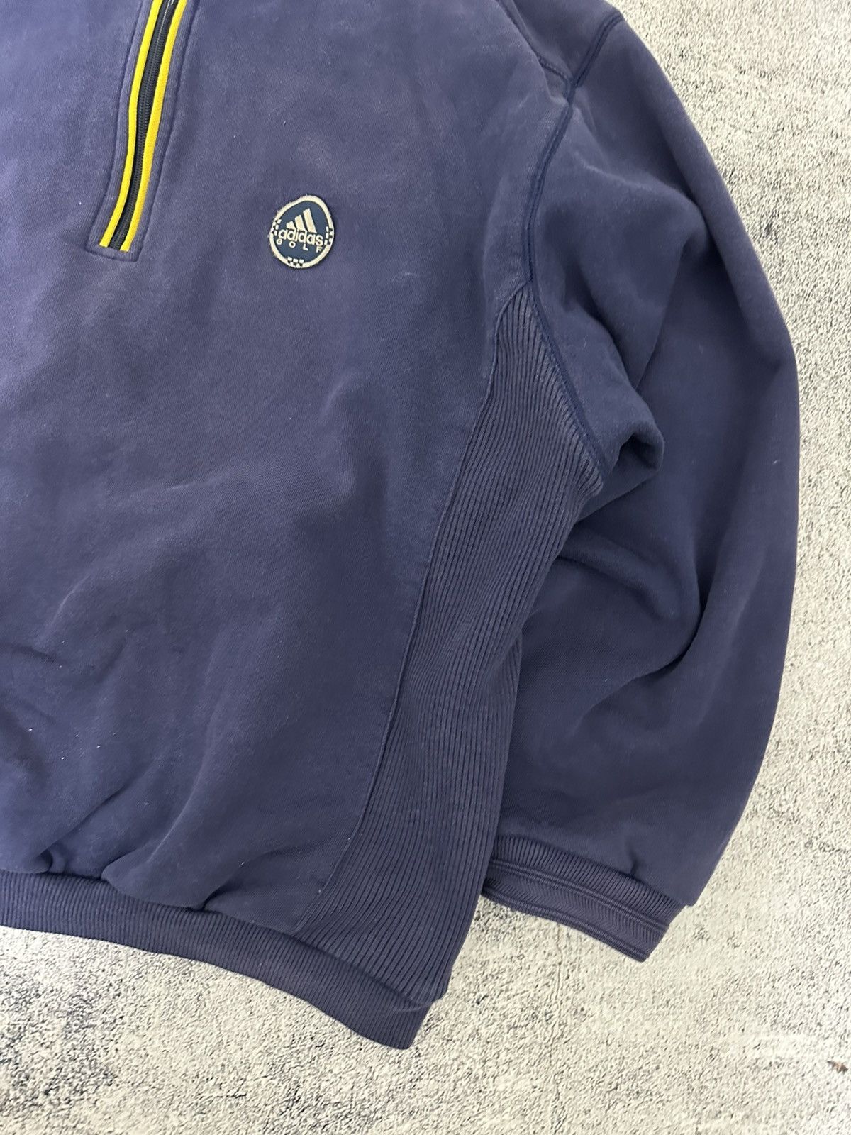 Adidas Vintage Adidas Golf 1/4 Zip Sweatshirt Logo Blue Size US L / EU 52-54 / 3 - 8 Thumbnail