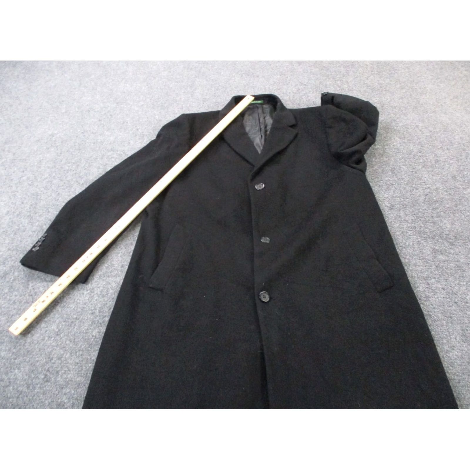 Ralph Lauren VINTAGE Ralph Lauren Coat Mens 48R Black Wool Blend Parma Overcoat Classic Outdoors Size US M / EU 48-50 / 2 - 6 Thumbnail