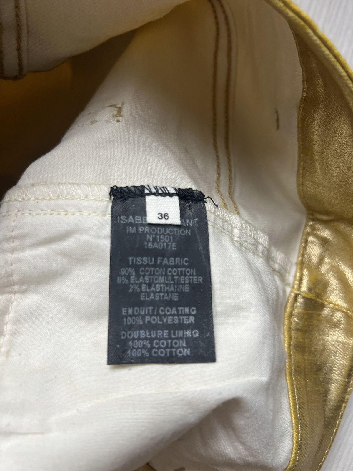 Isabel Marant Etoile Isabel Marant Golden Waxed Coated Skinny Jeans Hedi Inspired Size US 28 / EU 44 - 5 Thumbnail