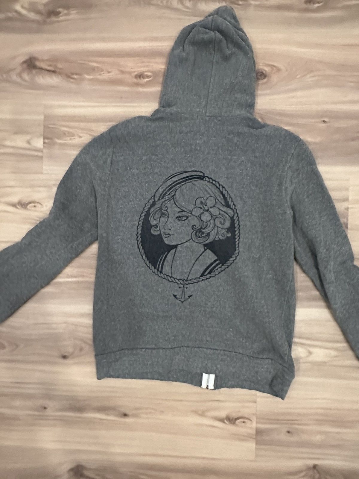 American Apparel Zip up grey hoodie Size US XL / EU 56 / 4 - 2 Thumbnail